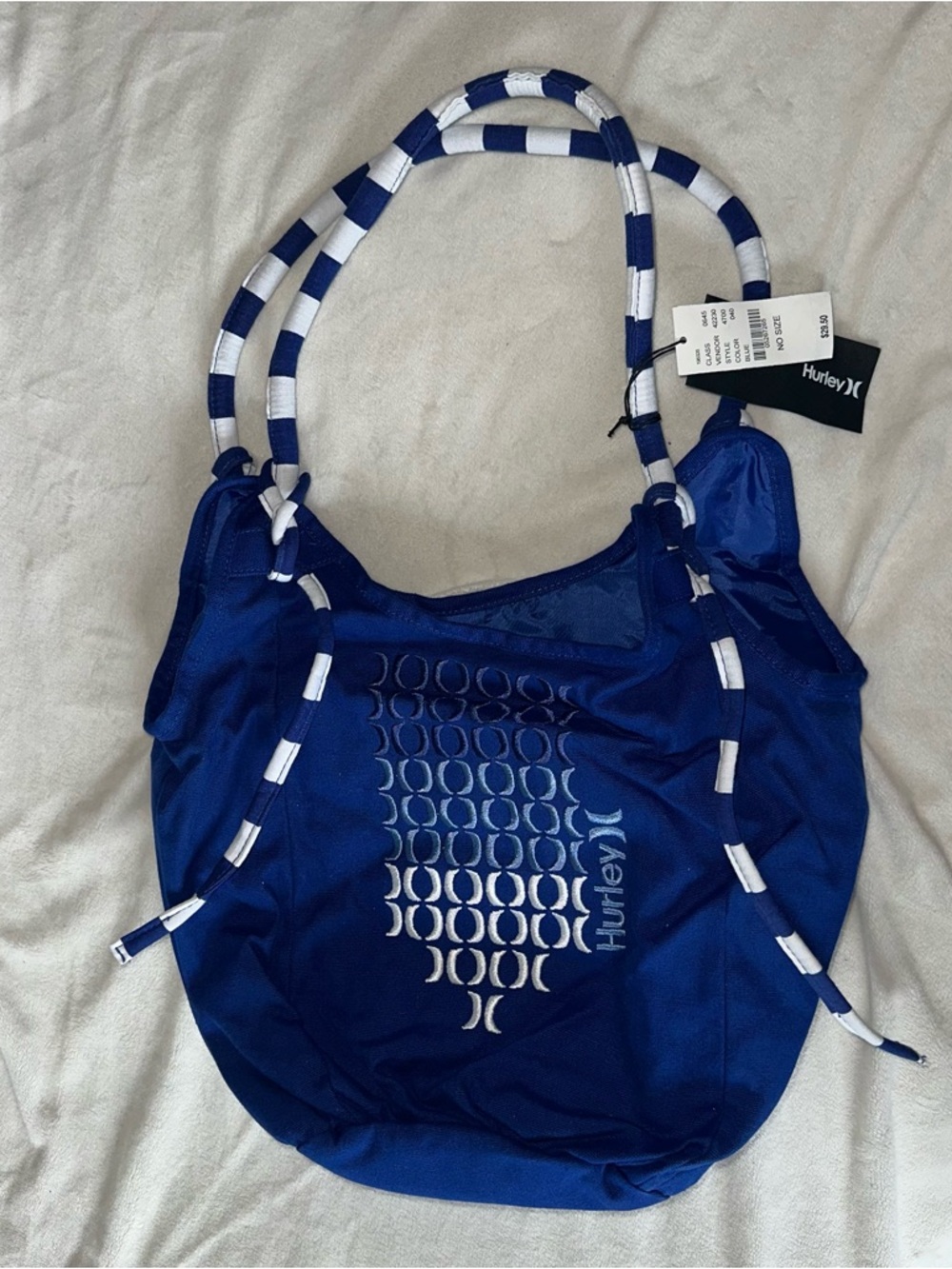 Hurley Blue Women's Beach Tote Bag